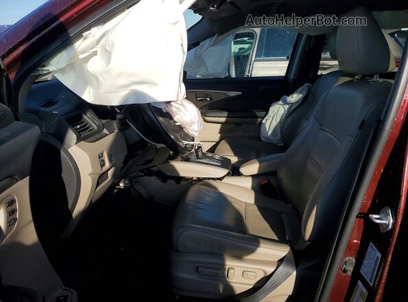 5FNYF6H59MB079177 2021 HONDA PILOT Burgundy Front interior view