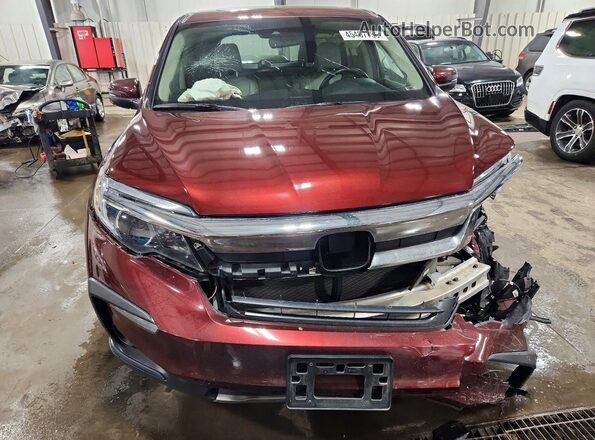 5FNYF6H5XKB093943 2019 HONDA PILOT Maroon 