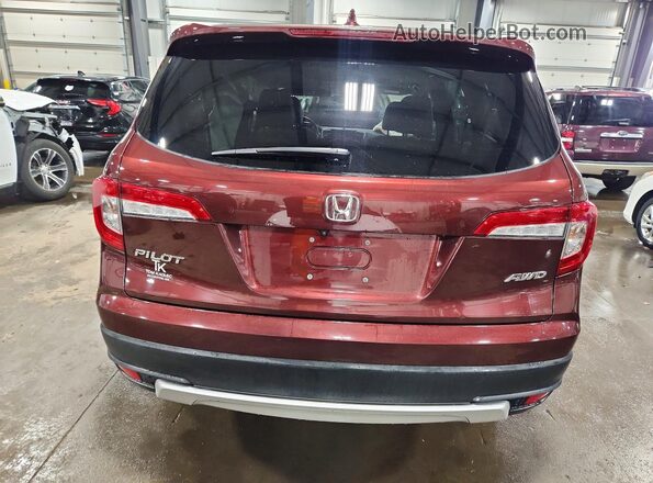 5FNYF6H5XKB093943 2019 HONDA PILOT Maroon 