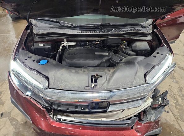 5FNYF6H5XKB093943 2019 HONDA PILOT Maroon 