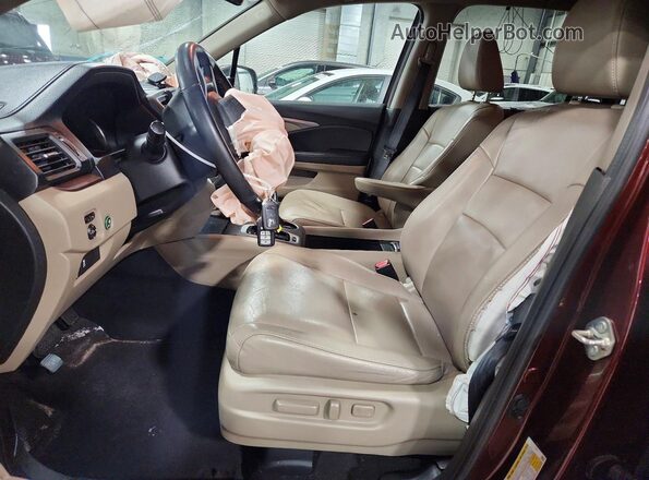 5FNYF6H5XKB093943 2019 HONDA PILOT Maroon 