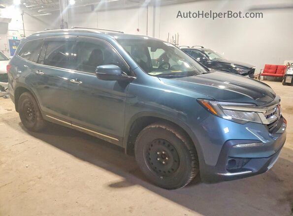 5FNYF6H68MB500864 2021 HONDA PILOT Blue Front right