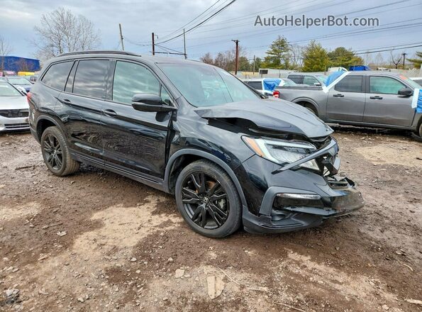 5FNYF6H74MB052972 2021 HONDA PILOT Black Front right