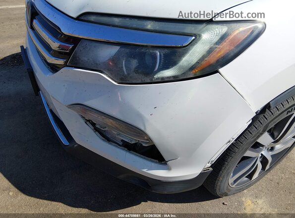 5FNYF6H92JB053499 2018 HONDA PILOT White Widok z przodu