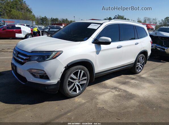 5FNYF6H92JB053499 2018 HONDA PILOT White Przód lewy