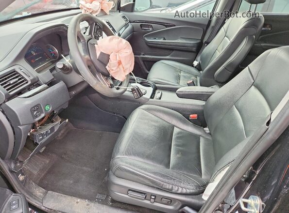 5FNYF6H94MB019262 2021 HONDA PILOT Черный Вид салона спереди