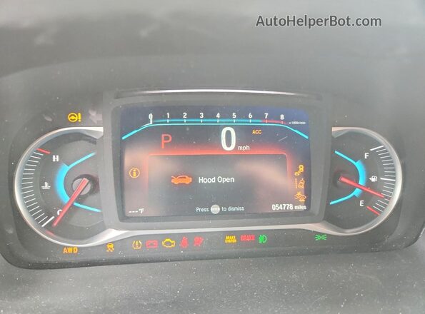 5FNYF6H94MB019262 2021 HONDA PILOT Черный Вид щитка приборов
