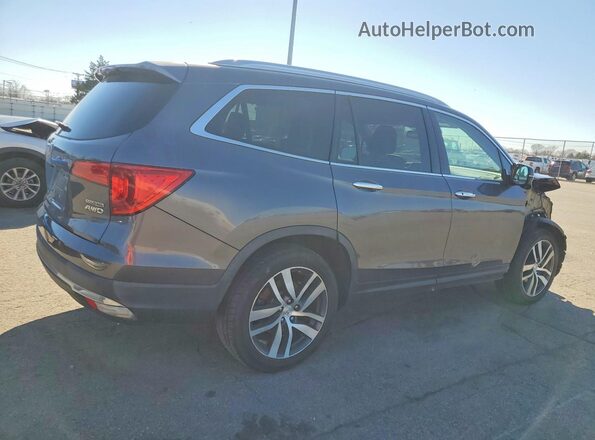 5FNYF6H97JB048959 2018 HONDA PILOT Серый Задняя правая четверть