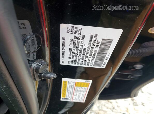 5FNYF6H97MB062638 2021 HONDA PILOT Black VIN sticker view