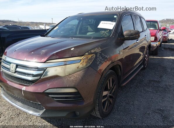 5FNYF6H98HB054456 2017 HONDA PILOT Темно-бордовый Вид спереди