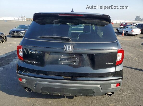 5FNYF7H28MB002876 2021 HONDA PASSPORT Black Rear view