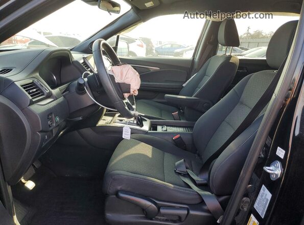 5FNYF7H28MB002876 2021 HONDA PASSPORT Black Front interior view
