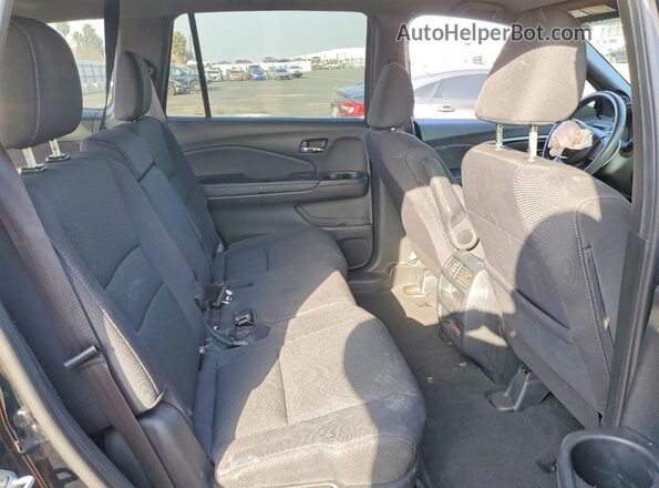 5FNYF7H28MB002876 2021 HONDA PASSPORT Black Rear interior view