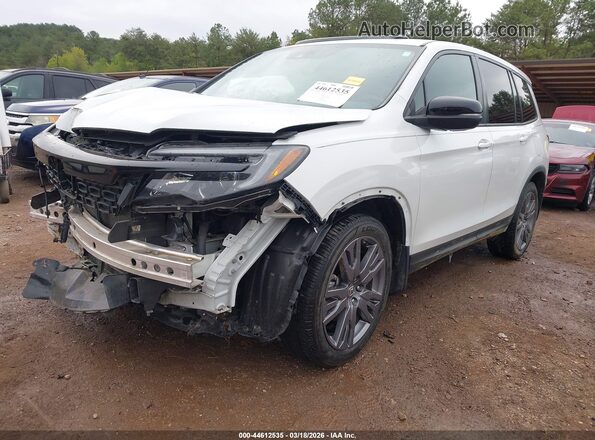 5FNYF7H50MB004826 2021 HONDA PASSPORT White Передня ліва чверть