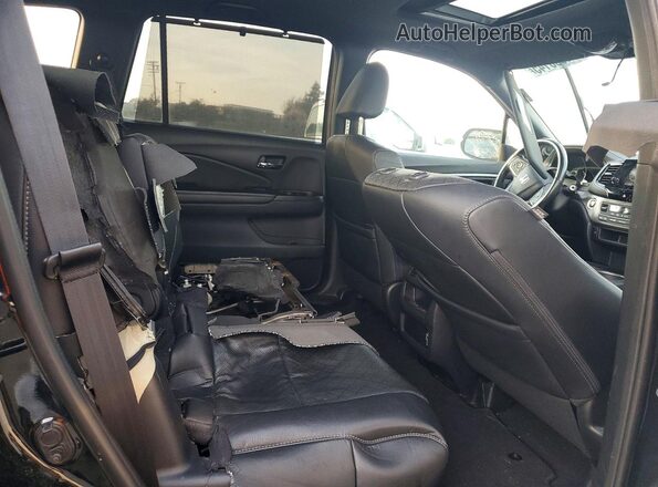 5FNYF7H56KB010501 2019 HONDA PASSPORT Black Հետևի նստատեղերի տեսք