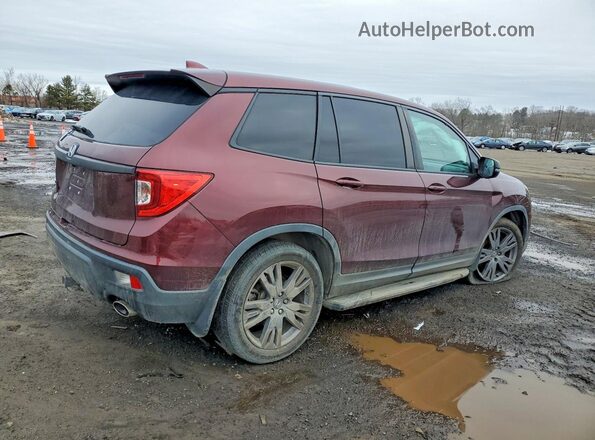 5FNYF7H58KB006224 2019 HONDA PASSPORT Maroon 