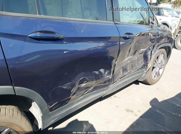 5FNYF7H5XMB011167 2021 HONDA PASSPORT Blue Вид спереду