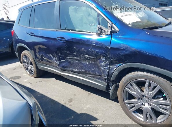 5FNYF7H5XMB011167 2021 HONDA PASSPORT Blue Вид задньої частини салону