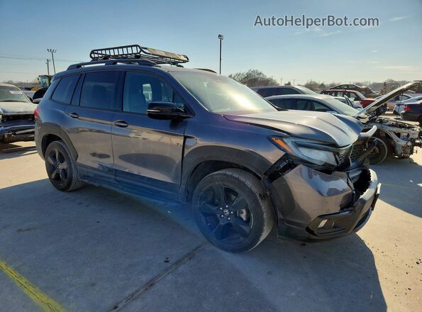 5FNYF8H07KB015717 2019 HONDA PASSPORT Charcoal Front right