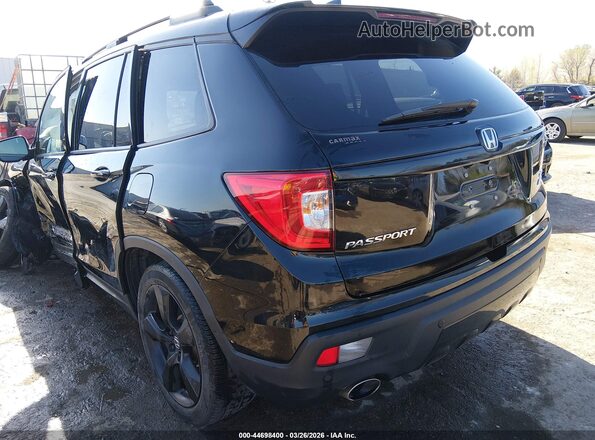 5FNYF8H08MB017348 2021 HONDA PASSPORT Black უკანა მარცხენა