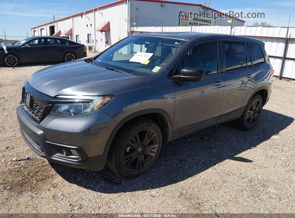 5FNYF8H21MB001770 2021 HONDA PASSPORT Gray Передня ліва чверть