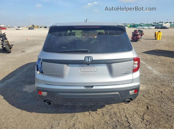 5FNYF8H21MB014101 2021 HONDA PASSPORT Silver Rear view