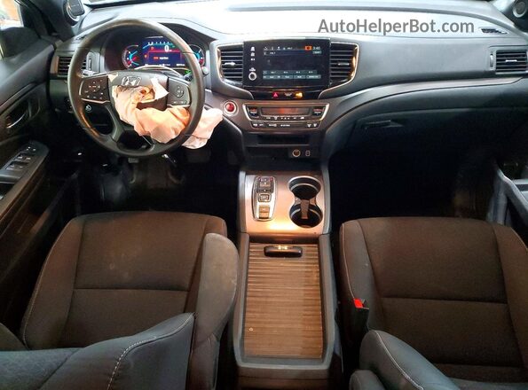 5FNYF8H28MB018582 2021 HONDA PASSPORT Black Вид панелі приладів