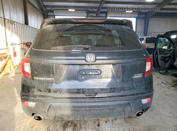 5FNYF8H28MB018582 2021 HONDA PASSPORT Black Вид ззаду