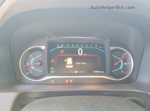 5FNYF8H2XMB035786 2021 HONDA PASSPORT Gray ხელსაწყოთა პანელის ხედი