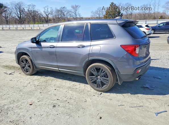 5FNYF8H2XMB035786 2021 HONDA PASSPORT Gray უკანა მარცხენა