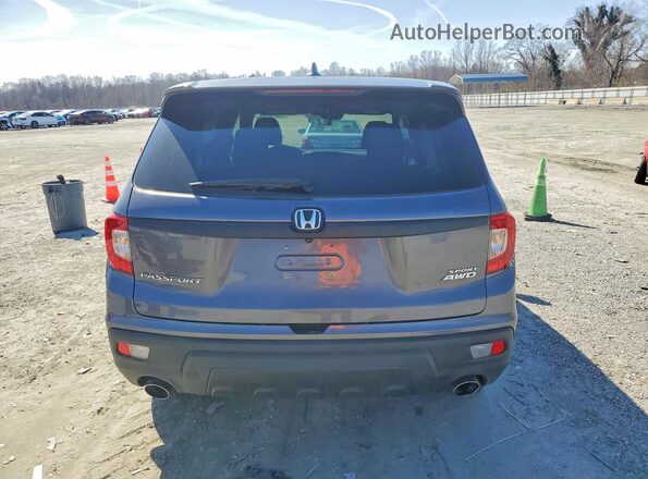 5FNYF8H2XMB035786 2021 HONDA PASSPORT Gray უკანა ხედი