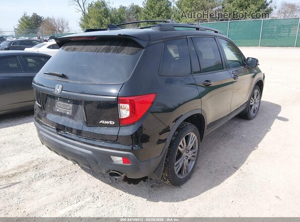 5FNYF8H52KB030444 2019 HONDA PASSPORT Black Հետևի աջ