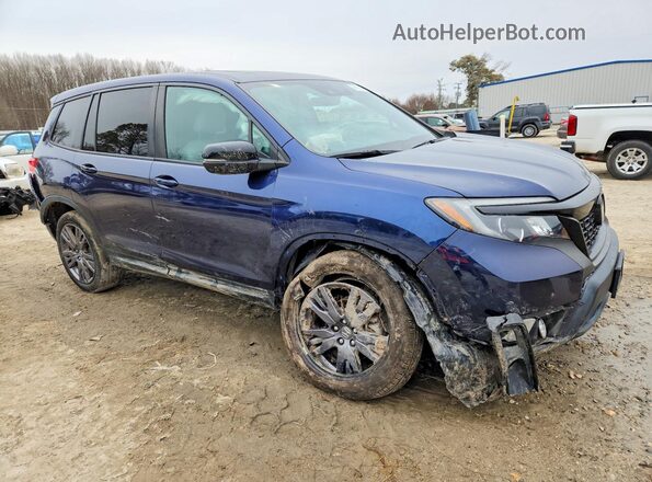 5FNYF8H52MB034562 2021 HONDA PASSPORT Blue Front right