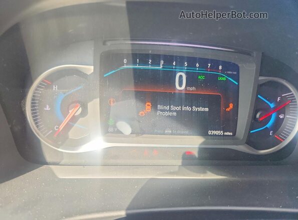 5FNYF8H52MB034562 2021 HONDA PASSPORT Blue Instrument cluster view