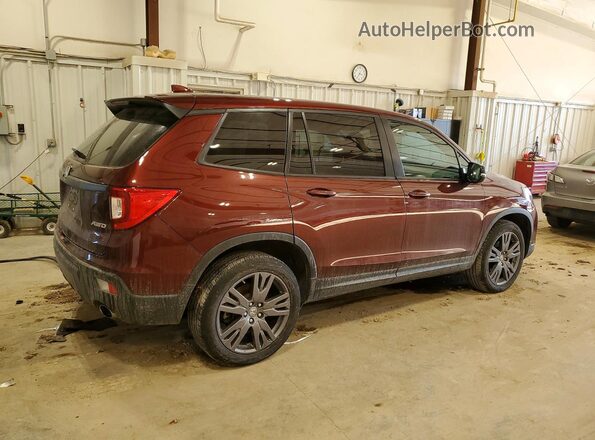 5FNYF8H56MB035259 2021 HONDA PASSPORT Maroon უკანა მარჯვენა