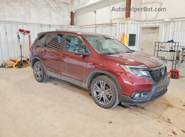 5FNYF8H56MB035259 2021 HONDA PASSPORT Maroon წინა მარჯვენა