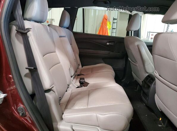 5FNYF8H56MB035259 2021 HONDA PASSPORT Maroon უკანა სალონის ხედი