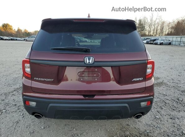 5FNYF8H59MB006564 2021 HONDA PASSPORT Maroon 