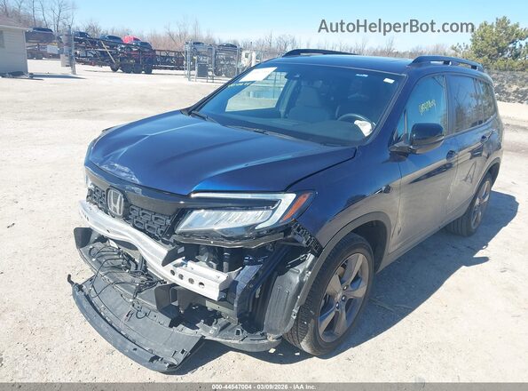 5FNYF8H96MB022238 2021 HONDA PASSPORT Dark Blue Front left