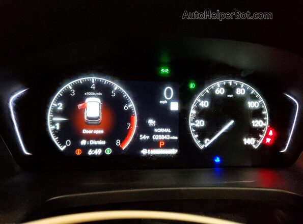 5FNYG1H75RB047741 2024 HONDA PILOT Black Widok zestawu wskaźników
