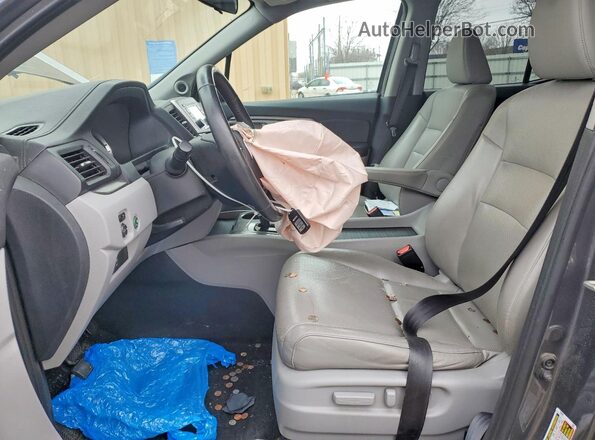 5FPYK2F59HB011773 2017 HONDA RIDGELINE Gray Вид салону спереду