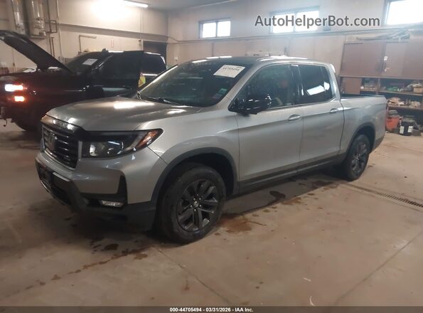 5FPYK3F12MB012647 2021 HONDA RIDGELINE Silver წინა მარცხენა ხედი სამი მეოთხედიდან