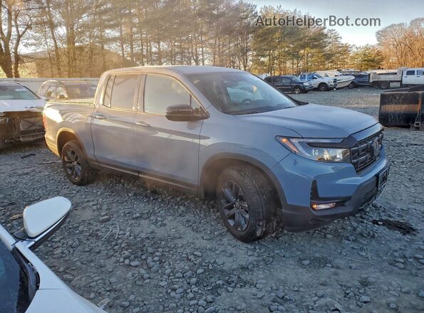 5FPYK3F14RB031708 2024 HONDA RIDGELINE Blue Front right