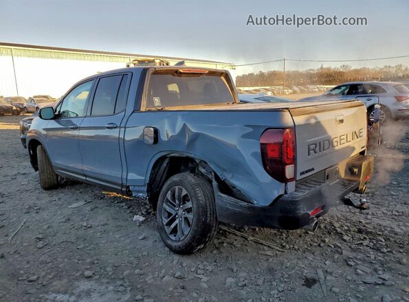 5FPYK3F14RB031708 2024 HONDA RIDGELINE Blue Rear left