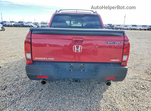 5FPYK3F50MB021320 2021 HONDA RIDGELINE Red Вид ззаду