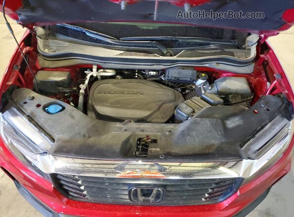 5FPYK3F53MB014524 2021 HONDA RIDGELINE Red Вид задньої частини салону