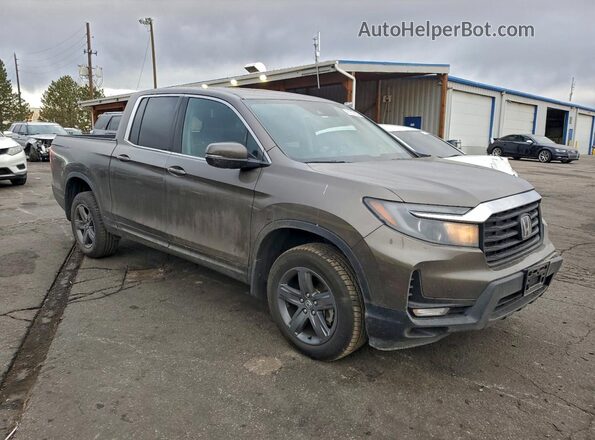 5FPYK3F54NB031057 2022 HONDA RIDGELINE Brown Front right