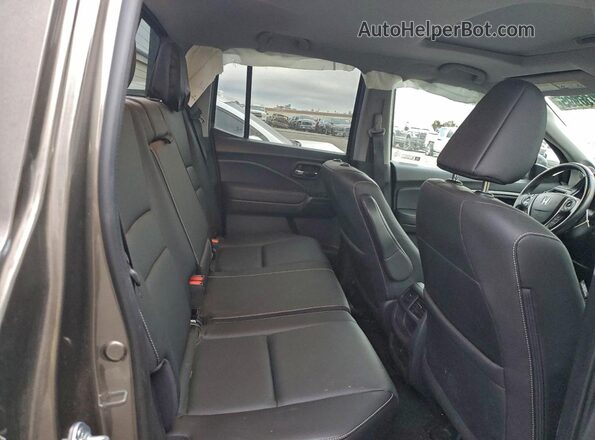5FPYK3F54NB031057 2022 HONDA RIDGELINE Brown Rear seats view