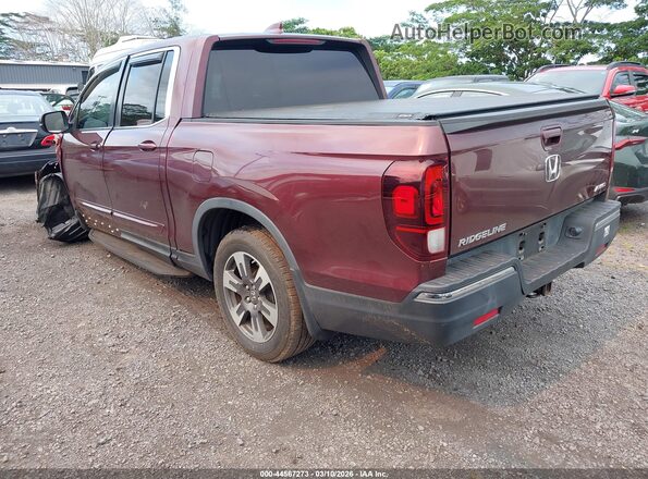 5FPYK3F57HB006013 2017 HONDA RIDGELINE Burgundy Задня ліва чверть