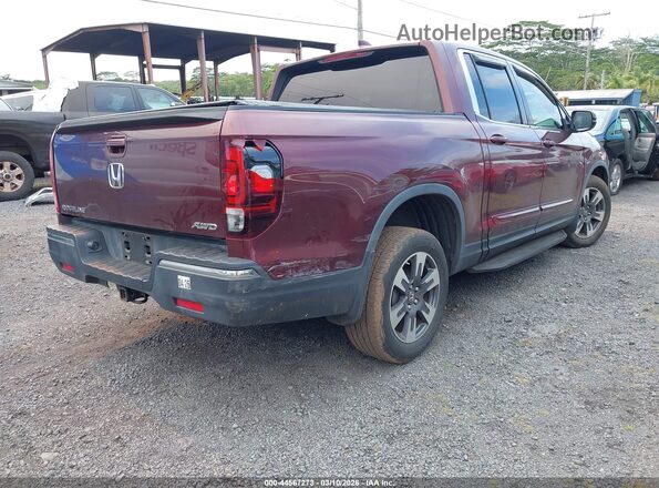 5FPYK3F57HB006013 2017 HONDA RIDGELINE Burgundy Задня права чверть